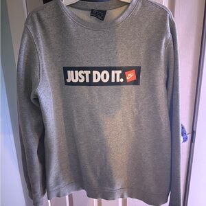 Nike Gray Just Do It Sweatshirt